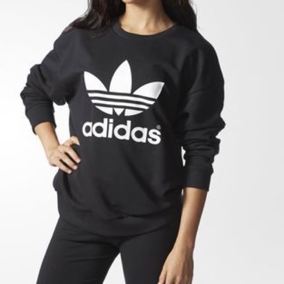 adidas Tops - Adidas Originals Trefoil Crewneck Sweatshirt